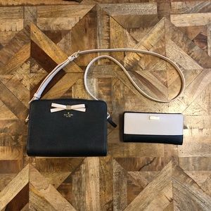 Kate Spade Wallet and Small Cross-Body Purse Set